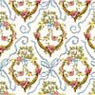 Dollhouse Miniature 1/2In Scale Wallpaper: Victoria, Blue